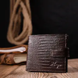 Чоловічий шкіряний гаманець KARYA 11х9х2 см acs0023919 - мініатюра 7