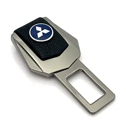 Заглушка ремня безпеки з логотипом Mitsubishi Темний хром 1 шт