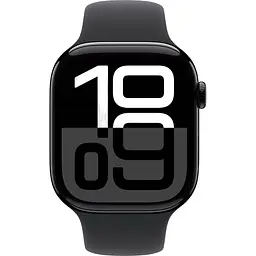 Смарт-годинник Apple Watch Series 10 GPS 46mm Jet Black Aluminum Case with Black Sport Band S/M (MWWP3) Б/В [162589] - мініатюра 2