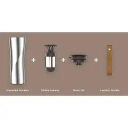 Термокухоль Xiaomi KissKissFish Moka Smart Coffee розумний із заварником білий - мініатюра 5