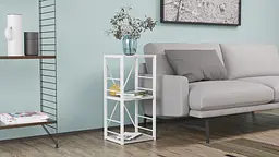 Етажерка 3/34 Ferrum-decor Серії Коннект 73x34x28 білий ДСП Бетон 16мм (FRD-105527) - мініатюра 3