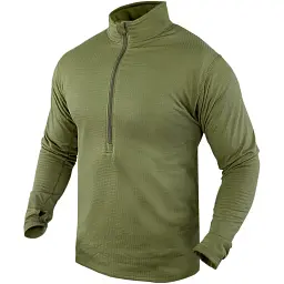 Термокофта Condor-Clothing Base II Zip Pullover M Olive drab