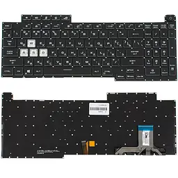 Клавіатура для ноутбука ASUS (G713 series 2021 year) rus, black, без кадру, підсвічування клавіш (RGB 4)