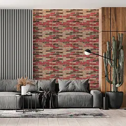 Самоклеюча декоративна 3D панель Sticker Wall 700x770x3мм Катеринославська цегла 047-3 SW-00000695 - мініатюра 5