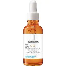 Сироватка-антиоксидант із вітаміном С проти зморшок La Roche-Posay Pure Vitamin C10 для оновлення шкіри обличчя 30 мл