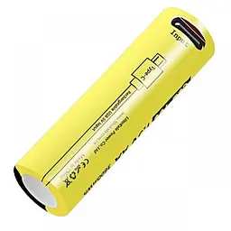 Акумулятор 14500 LiitoKala Li-ion R6 2400mAh USB-T36 1.5V - мініатюра 2