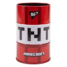Стакан-підставка металева бочка YES Minecraft для канцелярії (470497)