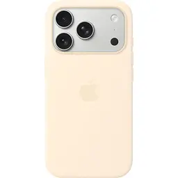 Силіконовий чохол з кнопкою, анімацією та MagSafe для Apple iPhone 17 Pro ванільний AAA [175565]
