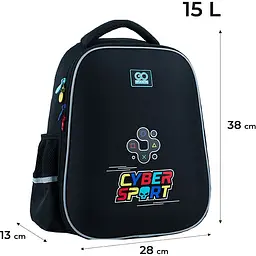 Рюкзак GoPack Education напівкаркасний GO24-165M-5 Cyber Sport - мініатюра 3