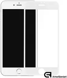 Захисне скло для Apple iPhone SE (2020)/7/8/SE (2022), 3D PREMIUM, повноекранне 3D скло з рамкою, глянцеве, загартоване, протиударне, ультратонке, олеофобне покриття, 9H, стійкість до подряпин, проста установка, повне проклеювання - мініатюра 11