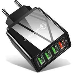 Мережевий зарядний пристрій Xiamen 4 USB Super Charge/Quick Charge Black (PH050563)