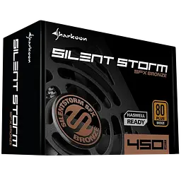 Блок живлення Sharkoon SilentStorm SFX 450W 80+ Bronze (SSS-SFX-450W-80B) - мініатюра 3