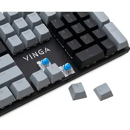 Клавіатура Vinga KBGM-090 LED Blue Switch Grey/Black (KBGM-090BL) [160690] - мініатюра 6