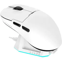Мишка Ajazz AJ159P MC Wireless/Bluetooth/USB Charging Dock White (AJ159P-MC-W)