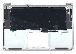 Клавіатура для ноутбука Apple MacBook Pro (A1398) Black, (Silver TopCase), RU (горизонтальний ентер) - мініатюра 2