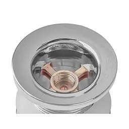 Донний клапан для раковини Zerix BV-02 без переливу автоматичний Click-Clack 1 1/4″ ZX6015 - мініатюра 5