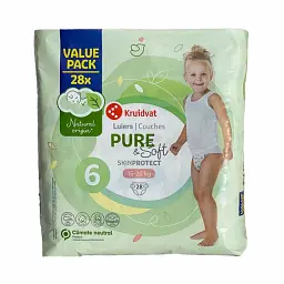 Дитячі підгузники Kruidvat Pure & Soft 6 (15-20 кг) 28 шт