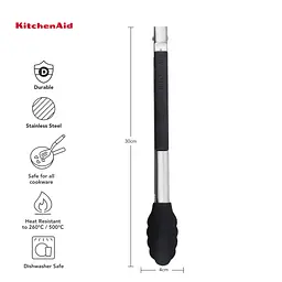 Щипці кухонні KitchenAid Universal 30 см чорні (KQG205OHOBE) - мініатюра 9