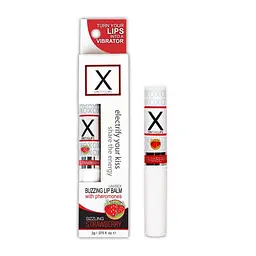 Стимулюючий бальзам для губ з феромонами, полуниця Sensuva X on the Lips Strawberry