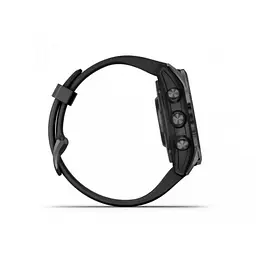 Смарт-годинник Garmin Fenix 7S Sapphire Solar Carbon G. DLC Tit. with Black Band (010-02776-10/11) - мініатюра 4