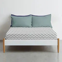 Простирадло на резинці Cosas Grey Zigzag CS1 160х200х20 см (ZigGrey_160x200x20) - мініатюра 3