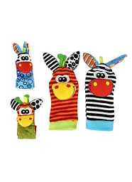 Набір шкарпетки та браслетики Зебра та жираф 1209 Різнокольоровий shop (4826077012090)