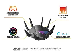 ASUS Маршрутизатор GT-AXE11000 - мініатюра 9