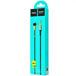 Кабель Hoco UPA02 AUX Spring Audio cable Black - мініатюра 2