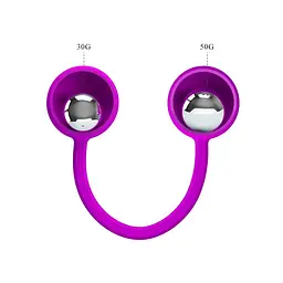 Вагінальні кульки Pretty Love Kegel Ball III, 18.6 см, фіолетовий - мініатюра 3