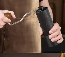 Ручна кавомолка Coffee Grinder з жерновами з високовуглецевої нержавіючої сталі (00389) - мініатюра 4