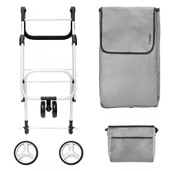 Сумка-візок ShoppingCruiser 3 Wheels 72 Grey (604362) - мініатюра 4