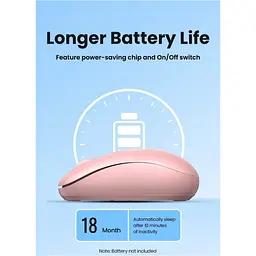 Мишка Ugreen MU105 Wireless Pink (90686) - мініатюра 11