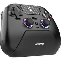 Геймпад GamePro GPS20BDOC 2.4G/BT 5.1/USB бездротовий із зарядною станцією Switch/PS/PC/iOS/Android RGB Black (GPS20BDOC) - мініатюра 2