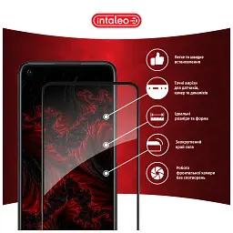 Скло захисне Intaleo Full Glue Oppo A76 4G Black (1283126528880) - мініатюра 3