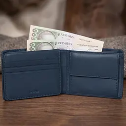 Чоловіче портмоне Tony Perotti з натуральної шкіри Cortina 5057 (90113) Синє - мініатюра 5