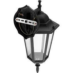 Настінний ретро-ліхтар Lumiled Bellis, чорний мат, спрямований вниз - мініатюра 4