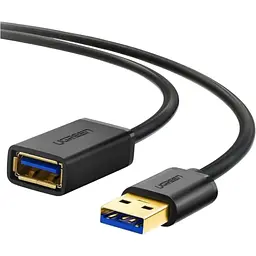 Кабель-подовжувач Ugreen US129 USB-A 3.0 Extension Male 3m Black (30127) [170067] - мініатюра 4