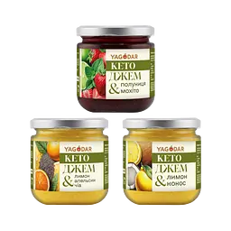 Кето-джеми Yagodar без цукру, 3 шт