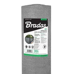 Сітка захисна Bradas 95% затінення 160 г/м² 1.5x50 м (AS-CO16015050GY) - мініатюра 3
