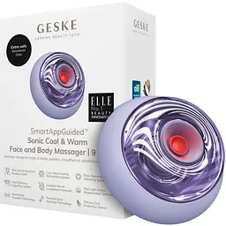 Звуковой массажер для лица и тела GESKE Sonic Cool & Warm Face and Body Massager 9 в 1 фиолетовый