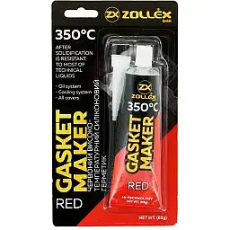Герметик прокладка Zollex Red Gasket Maker червоний 85 г