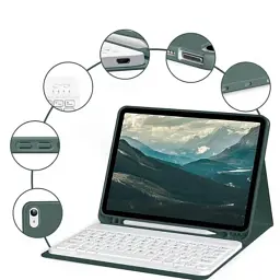 Чохол до планшета BeCover with keyboard Apple iPad Mini 6 2021 Dark Green (712987) - мініатюра 3