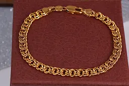 Браслет Xuping Jewelry круглий бісмарк 20,5 см 7 мм золотистий
