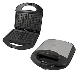 Вафельниця електрична Domotec MS-7705 для бельгійських вафель з антипригарним покриттям 1000Вт - мініатюра 3