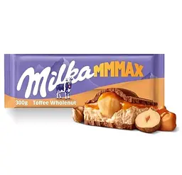 Шоколад молочний Milka Toffee Wholenut 300 г