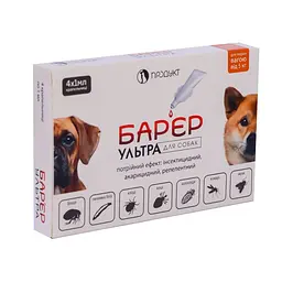 Краплі БАР'ЄР УЛЬТРА (4 ампули х 1 мл)
