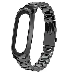 Металевий ремінець Primo Mijobs для фітнес-браслета Xiaomi Mi Band 4 Black - мініатюра 2