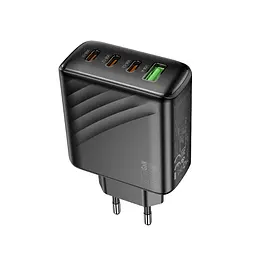 Зарядний пристрій Hoco CS27A 1USB /3Type-C 67W/3A PD/QC 3.0 Black (35876_3605545) - мініатюра 3