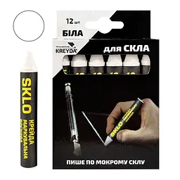 Маркер для розмітки на склі,білий, 12шт. CW825716