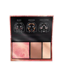 3-в-1 Палетка Avon для макіяжу обличчя: рум'яна, бронзер, хайлайтер, 3.8г, Golden Hour - мініатюра 1